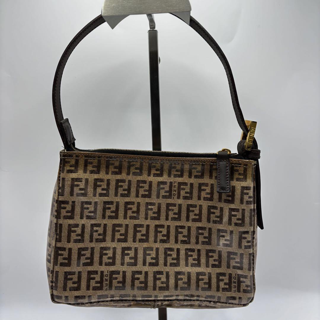 FENDI FF柄 ズッキーノ PVC ミニハンドバッグ オールド