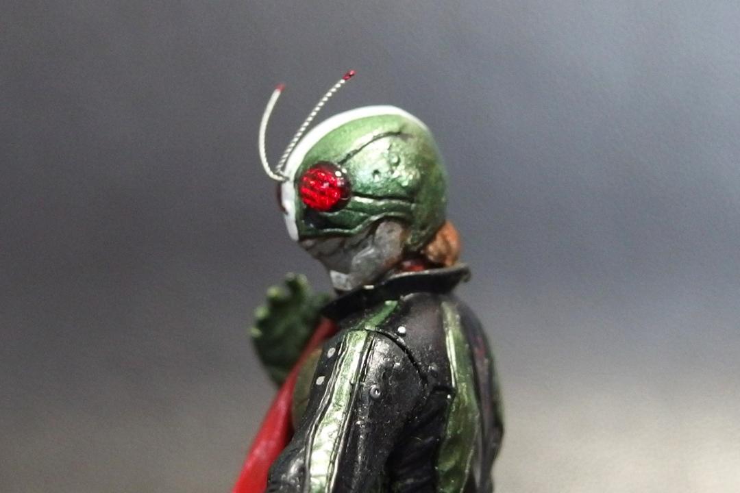 HG 新仮面ライダー2号　ガシャポン　リペイント　改造　塗装済み　フィギュア