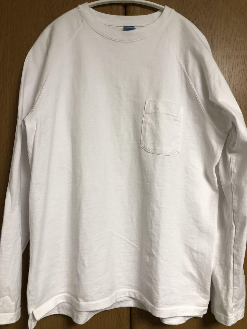 Good On ホワイト ラグランロングスリーブ Tシャツ L