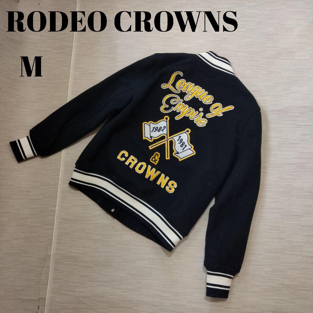 RODEO CROWNS ロデオクラウンズスタジャン M 黒