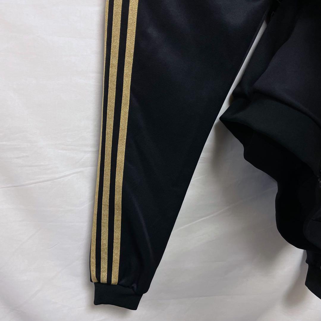 【adidasx24karats】トラックジャケット ウォームアップスーツ黒×金