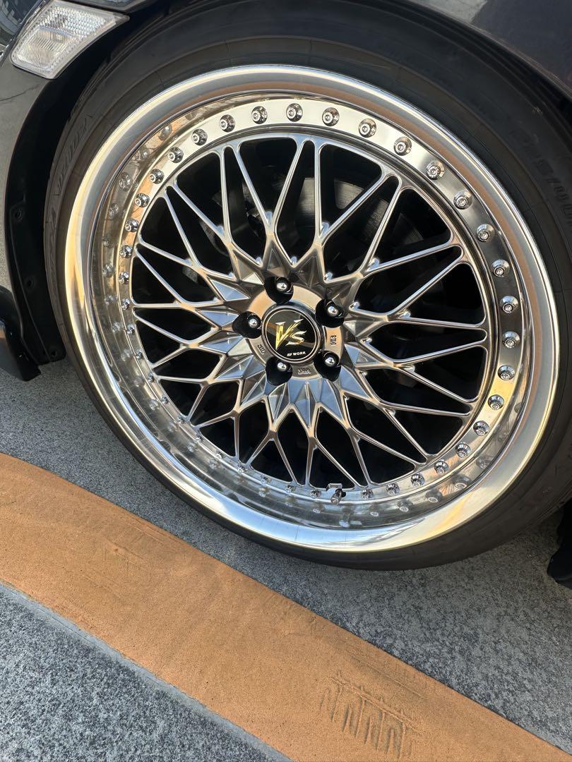 【チェロ】work vs xv 9.5J+34 18インチ 4本セット