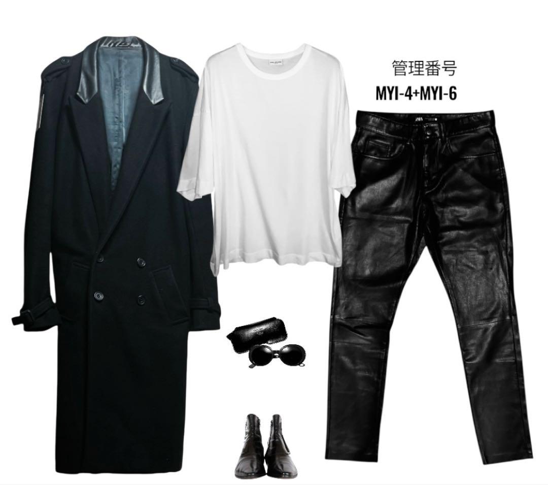 【即決価格】BREAKS LONDONレザー切替チェスターコート Lサイズ 【即決価格】BREAKS LONDONレザー切替チェスターコート Lサイズ