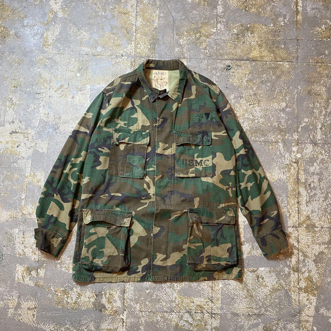 80s USMC ミリタリージャケット M-R カモフラ
