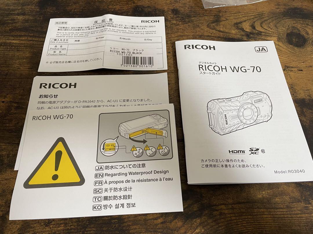 RICOH WG-70 ブラック