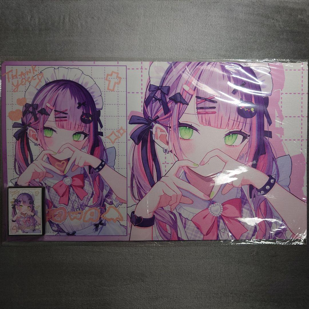 α2 ホロライブ メイド服 ハート 常闇トワ スリーブ プレイマット