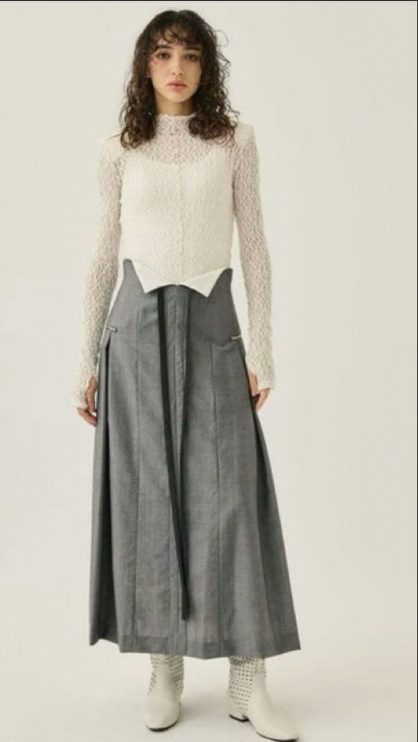 IHNN イン ハイウエストタックスカートS・STUDIOUS