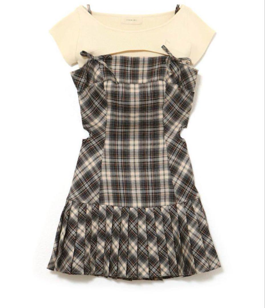 Andmary Karen check mini dress Mサイズ