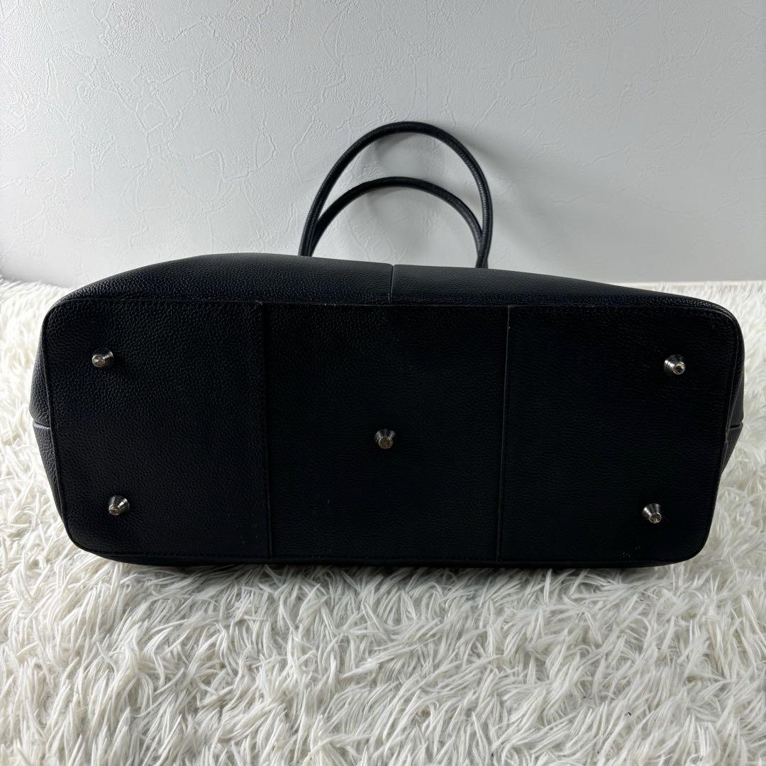 良品✨ユナイテッドアローズ トートバッグ レザー 本革 シボ革 ブラック