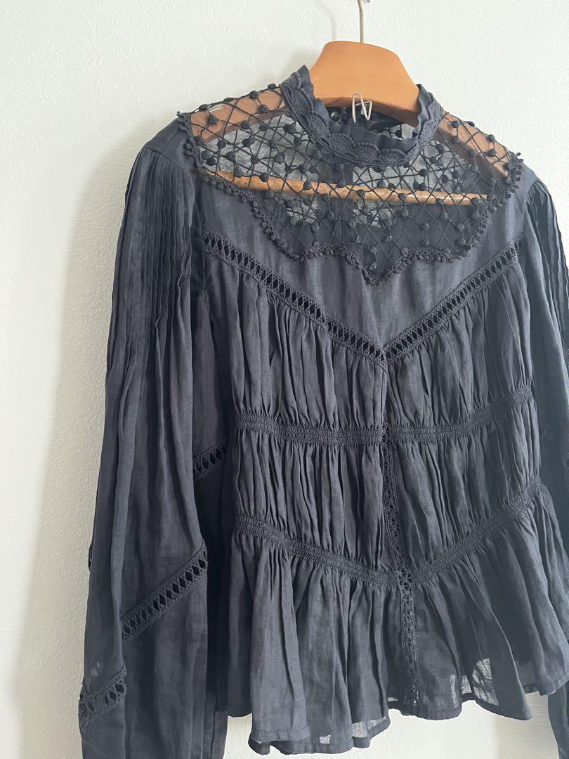 イザベルマラン Isabel Marant スモック刺繍 ブラウス