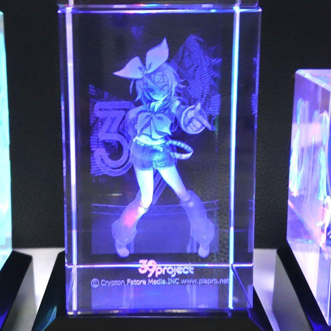 VOCALOID 39project 初音ミク 鏡音リン 3Dクリスタル VOCALOID 39project 初音ミク 鏡音リン 3Dクリスタル - メルカリ