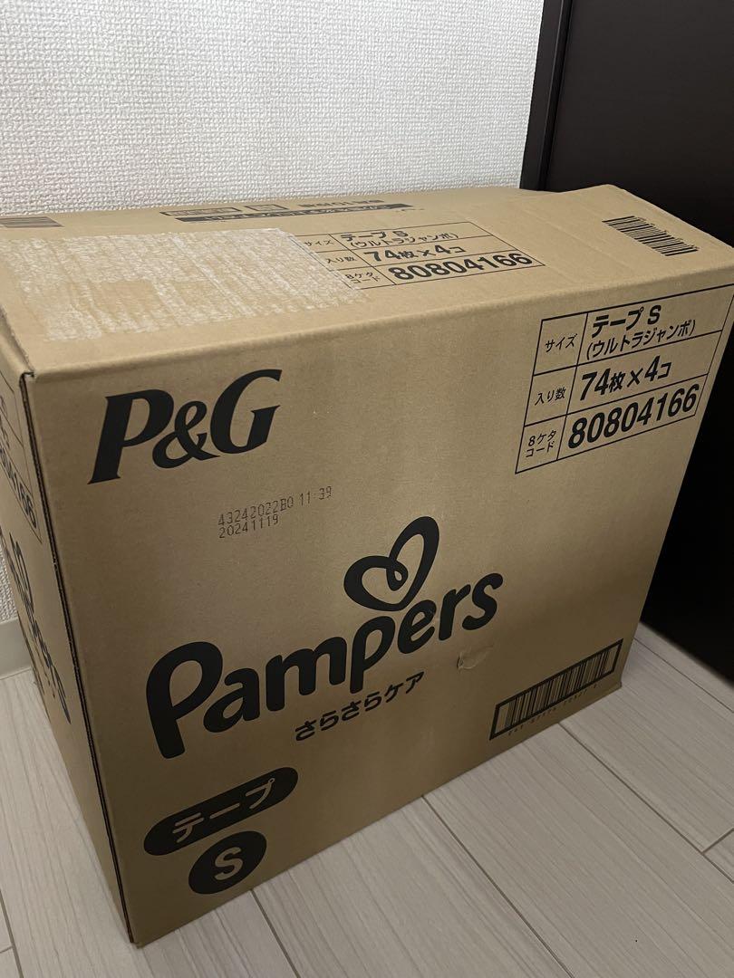 Pampers おむつ テープ Sサイズ 74枚×4パック(296枚)