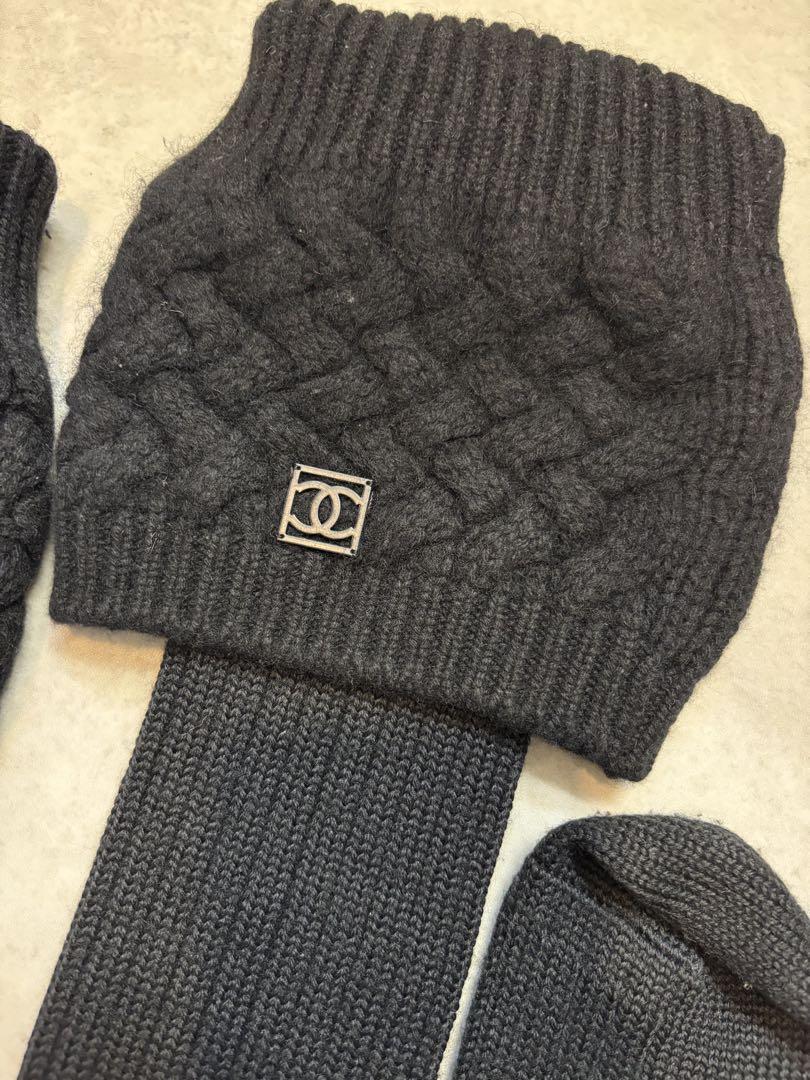 CHANEL 激レア　レディースカシミヤニーハイソックス　美品　イギリス製