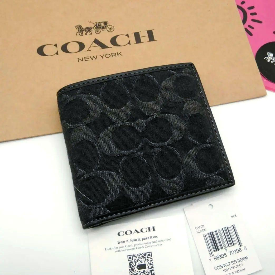 逆輸入 折り財布 COACH 新品 新作 メンズ メルカリ - 人気の小銭入れ付き 小物