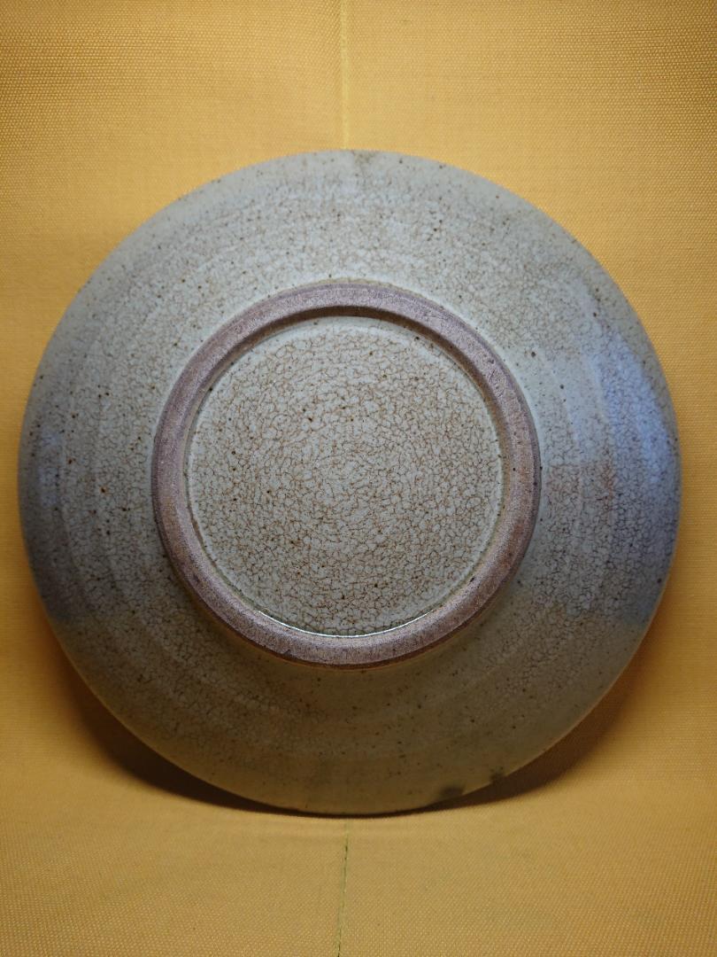 【美品】大皿 益子焼 鉄釉 飾皿 丸皿 梅 梅文 工芸品 置物 日本製 美術品 【美品】大皿 益子焼 鉄釉 飾皿 丸皿 梅 梅文 工芸品 置物 日本製 美術品