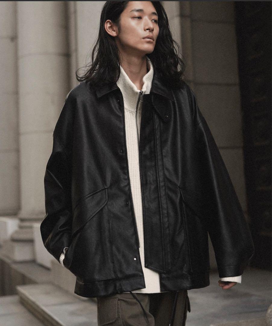 ARTIFICIAL GRAIN MILITARY BLOUSON - ジャケット・アウター安い