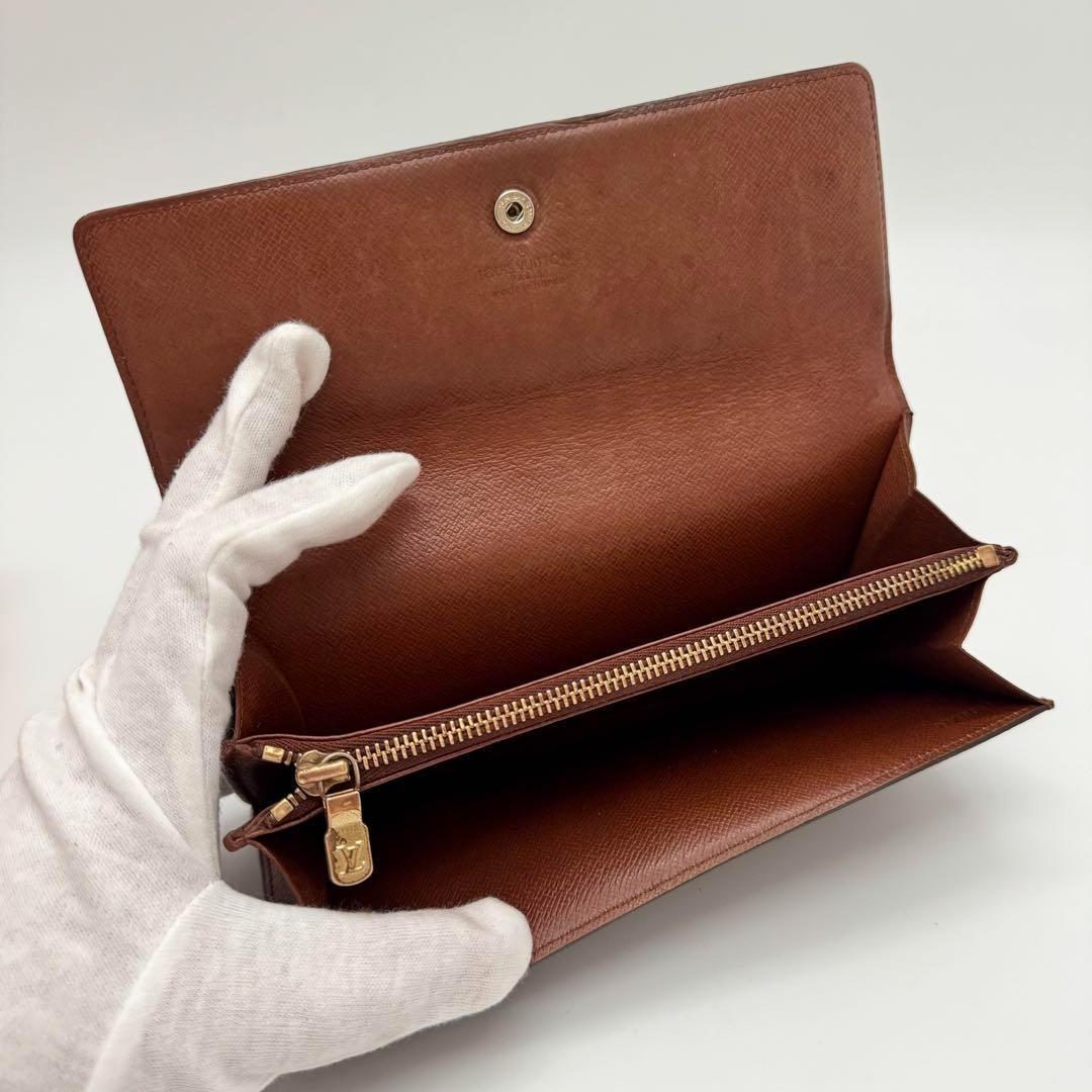 極美品✨️ルイヴィトン　モノグラム　ポシェットモネ クレディ 長財布 折り財布