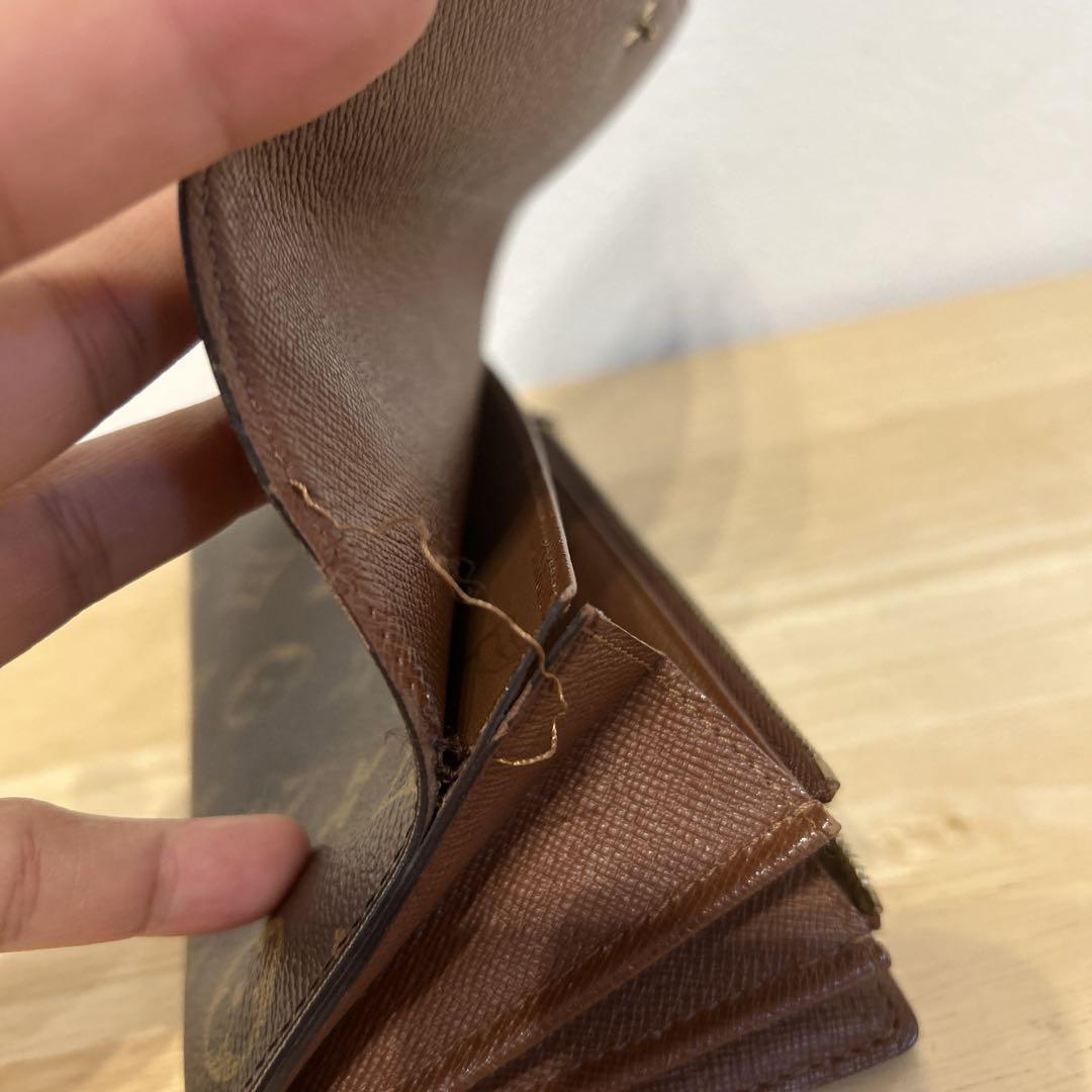 LOUIS VUITTON ポルトモネ モノグラム柄 長 財布 ブラウン