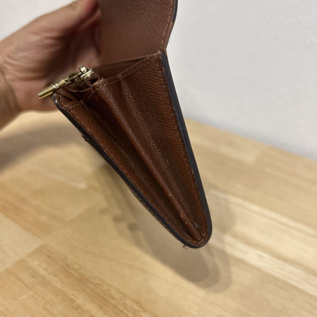 LOUIS VUITTON ポルトモネ モノグラム柄 長 財布 ブラウン