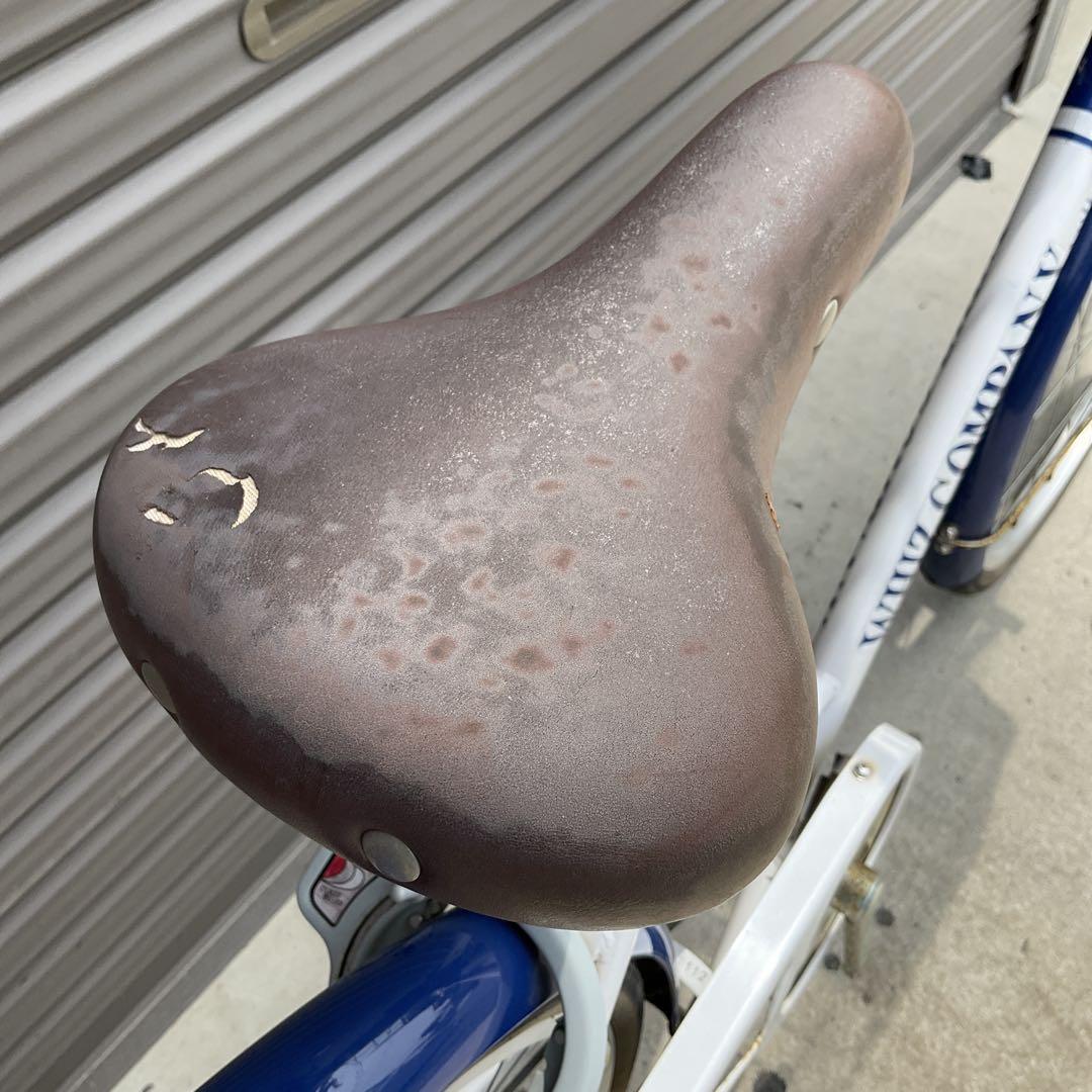 【前橋市内引渡】ママチャリ 26インチ自転車 6段変速/カゴ/鍵/オートライト付