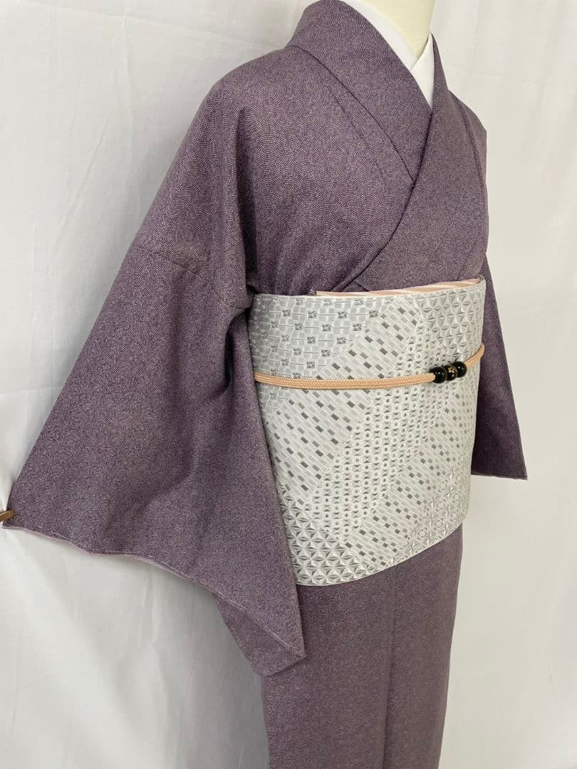 お茶席用に 洗える江戸小紋 ポリ Lサイズ