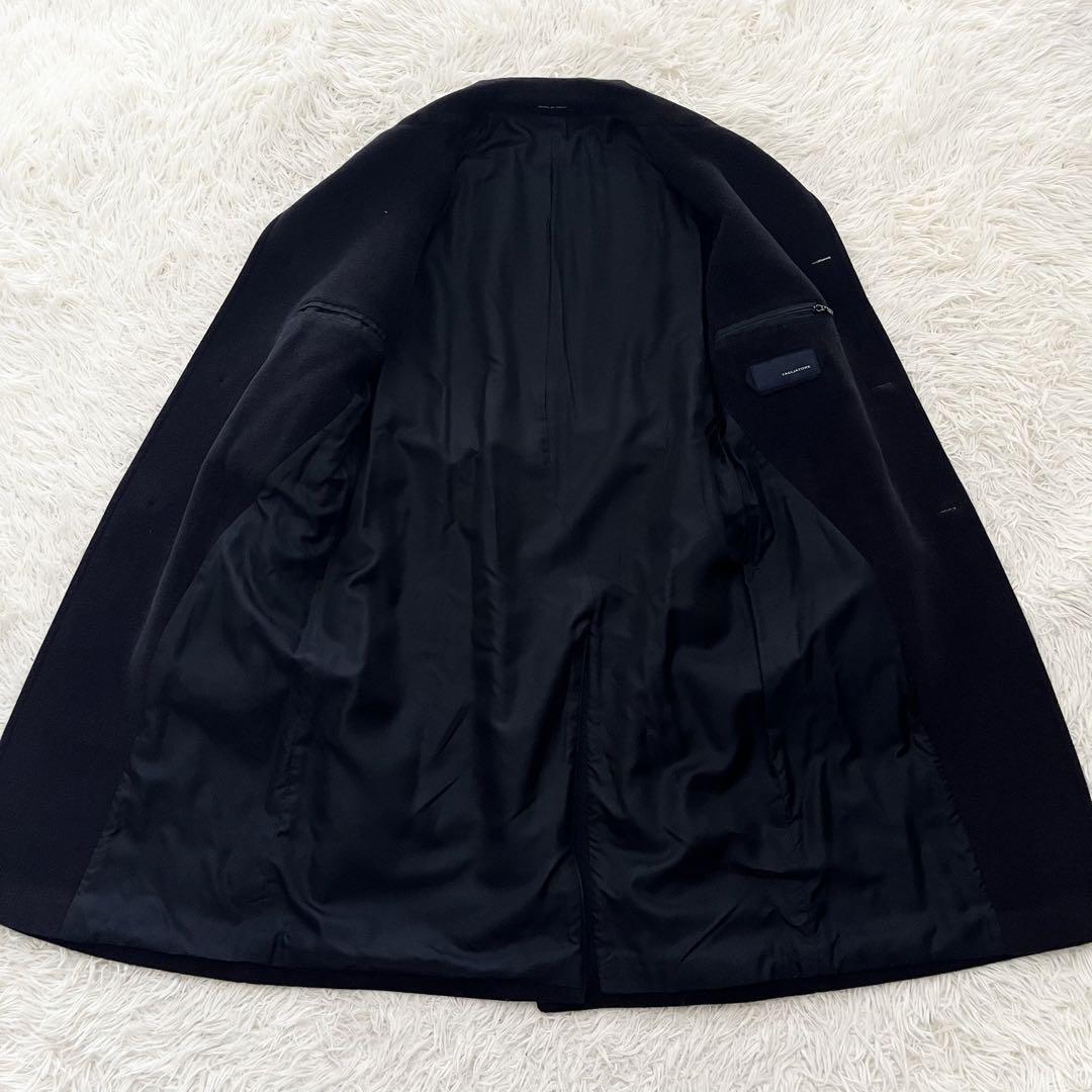 <美品>TAGLIATORE 新ロゴLARS アルパカ ネイビー ベルデット44 画像5