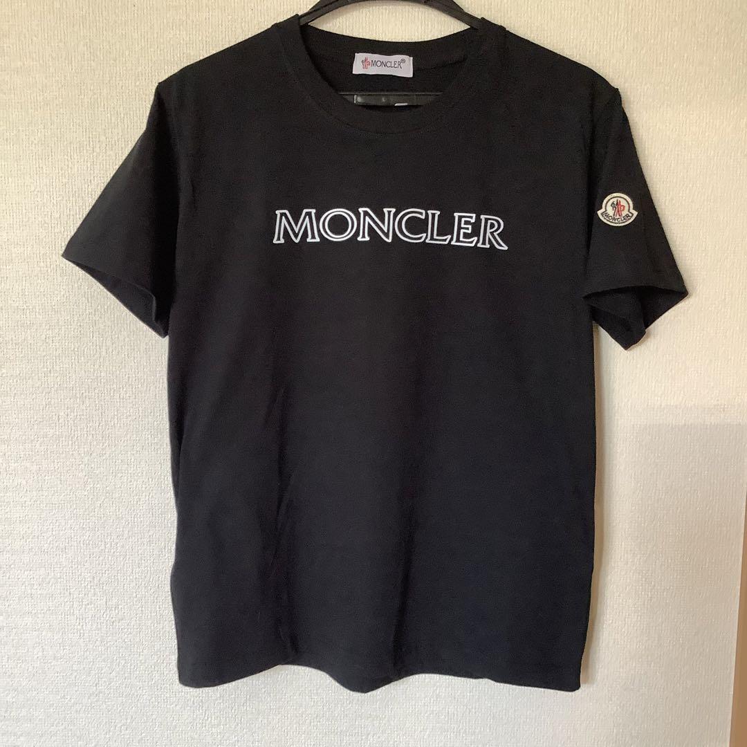 MONCLER ブラック Tシャツ Sサイズ - メルカリ