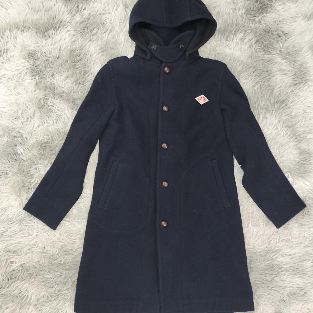DANTON ダッフルコート ネイビー 40
