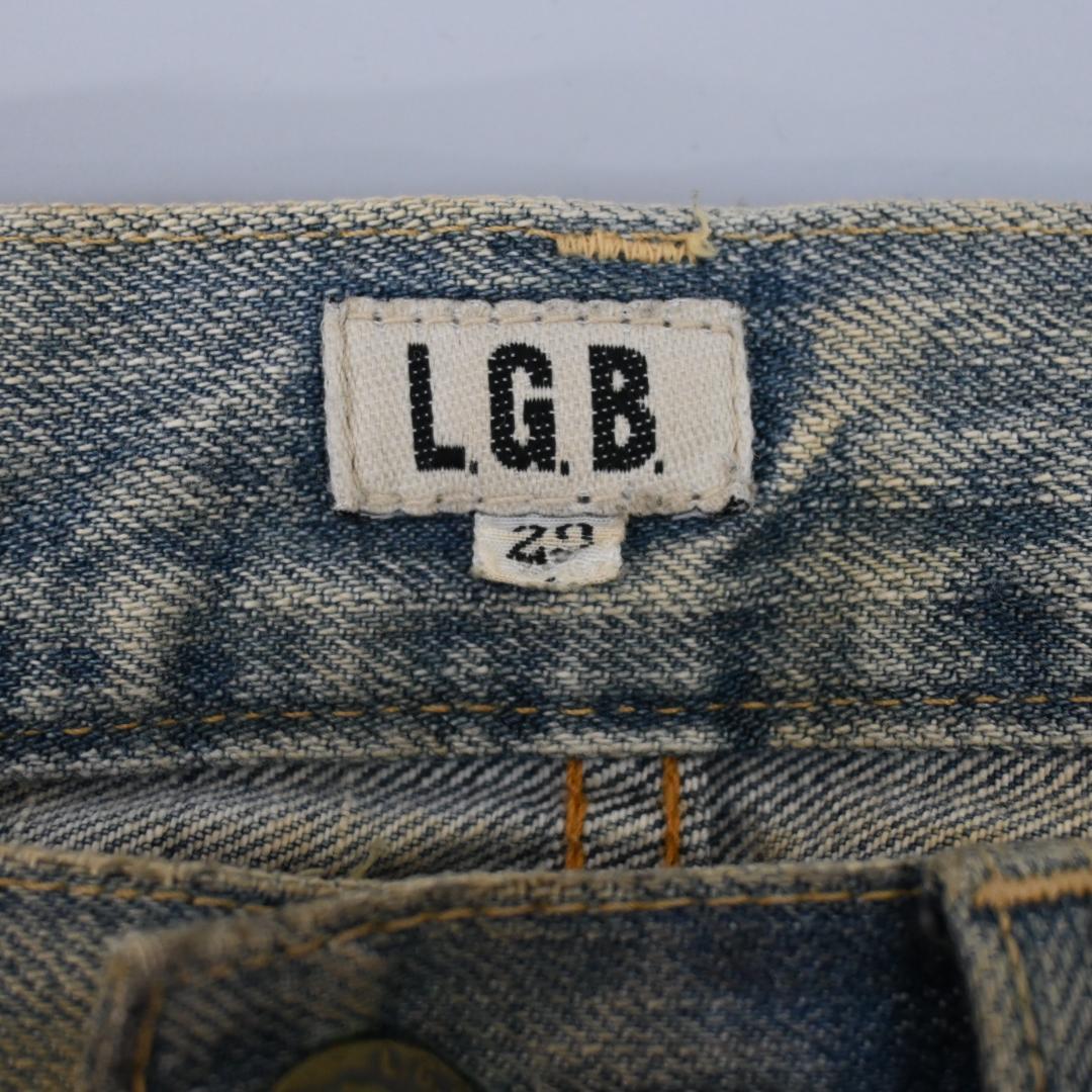 ■ 45624★年 L.G.B.ルグランブルー ジーンズ スカルパッチ デニム