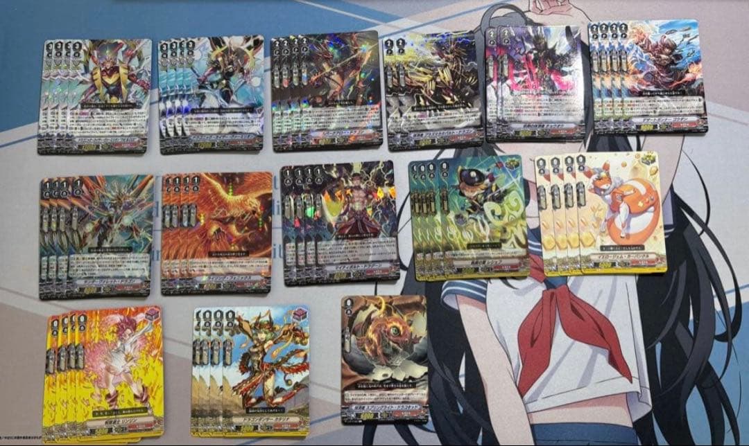 VG Vスタン 構築デッキ6個 追加パーツ有 ギフトマーカー目立った傷や汚れなし