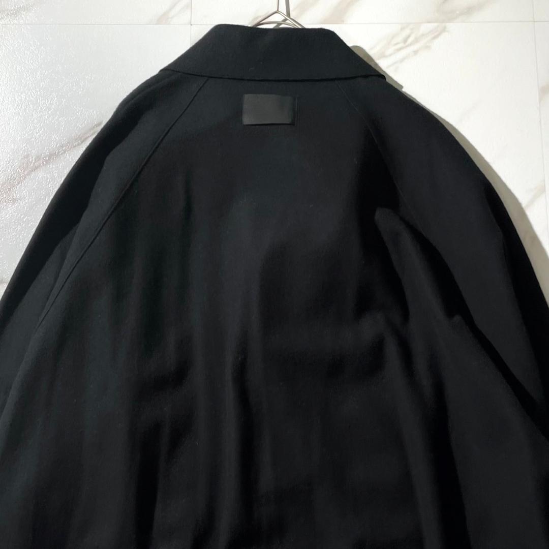 極美品✨定価7.5万 コグザビッグスモーク スクエアコート ダブルフェイス 黒