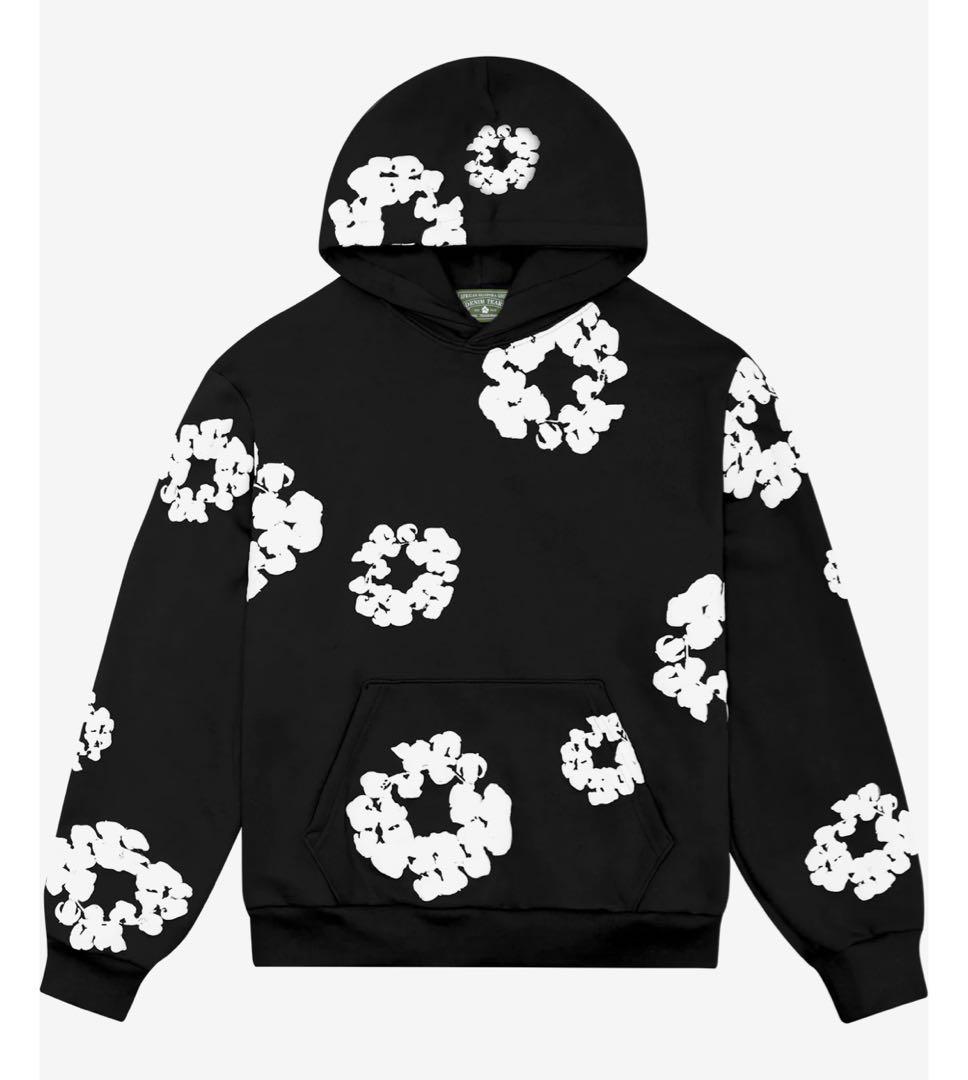 DENIME TEARS COTTON WREATH HOODIE L