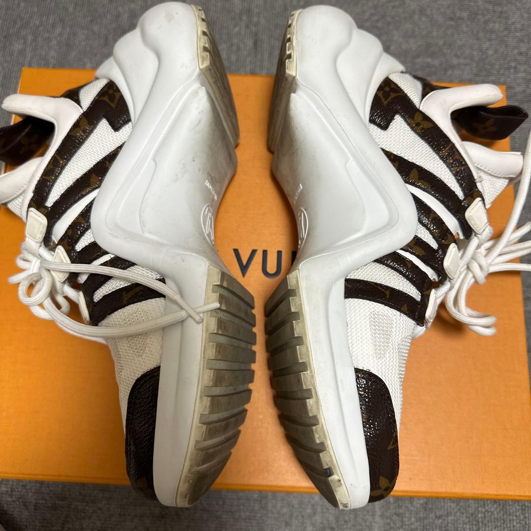 Louis Vuitton ハイカットスニーカー ホワイト/ブラウン Louis Vuitton ハイカットスニーカー ホワイト/ブラウン