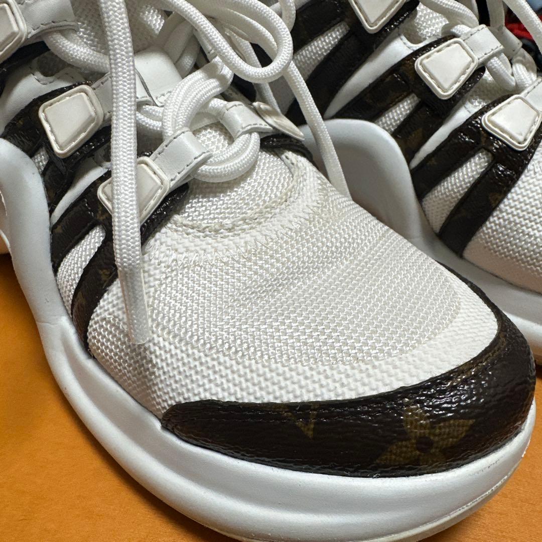 Louis Vuitton ハイカットスニーカー ホワイト/ブラウン Louis Vuitton ハイカットスニーカー ホワイト/ブラウン