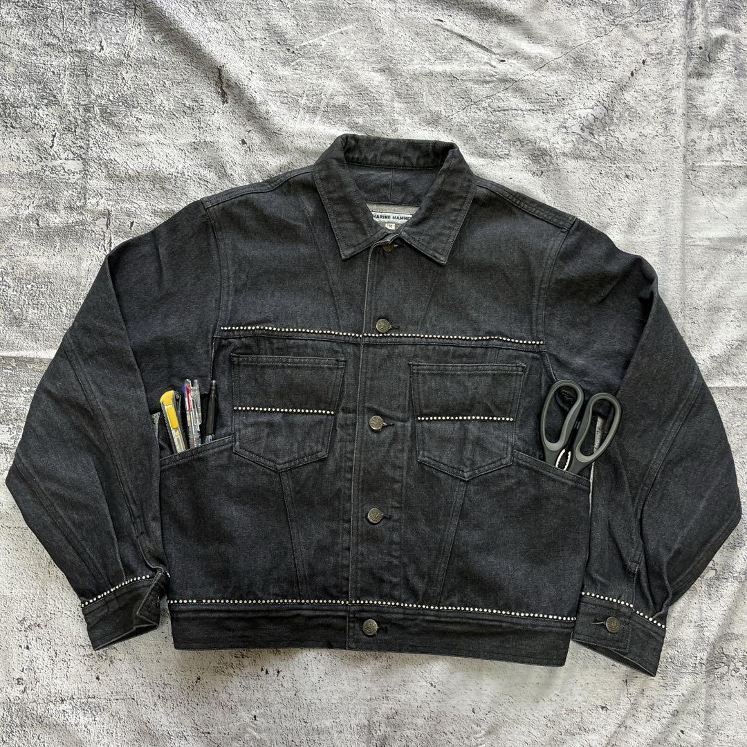 ジャケット・アウター KATHARINE HAMNETT / black denim jacket