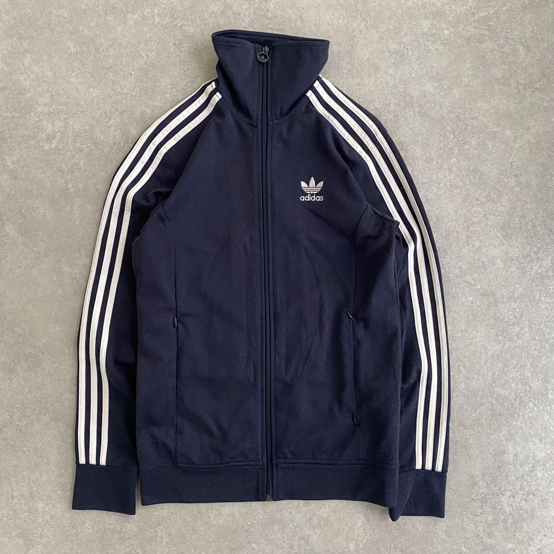 adidas アディダス トラックジャケット ジャージ 刺繍ロゴ 古着