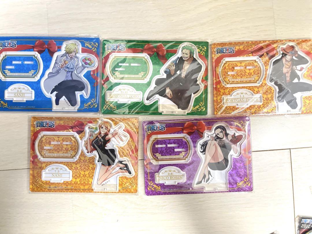ワンピースバースデイ2019 アクスタ　ゾロ　サンジ　ナミ　ロビン　エース