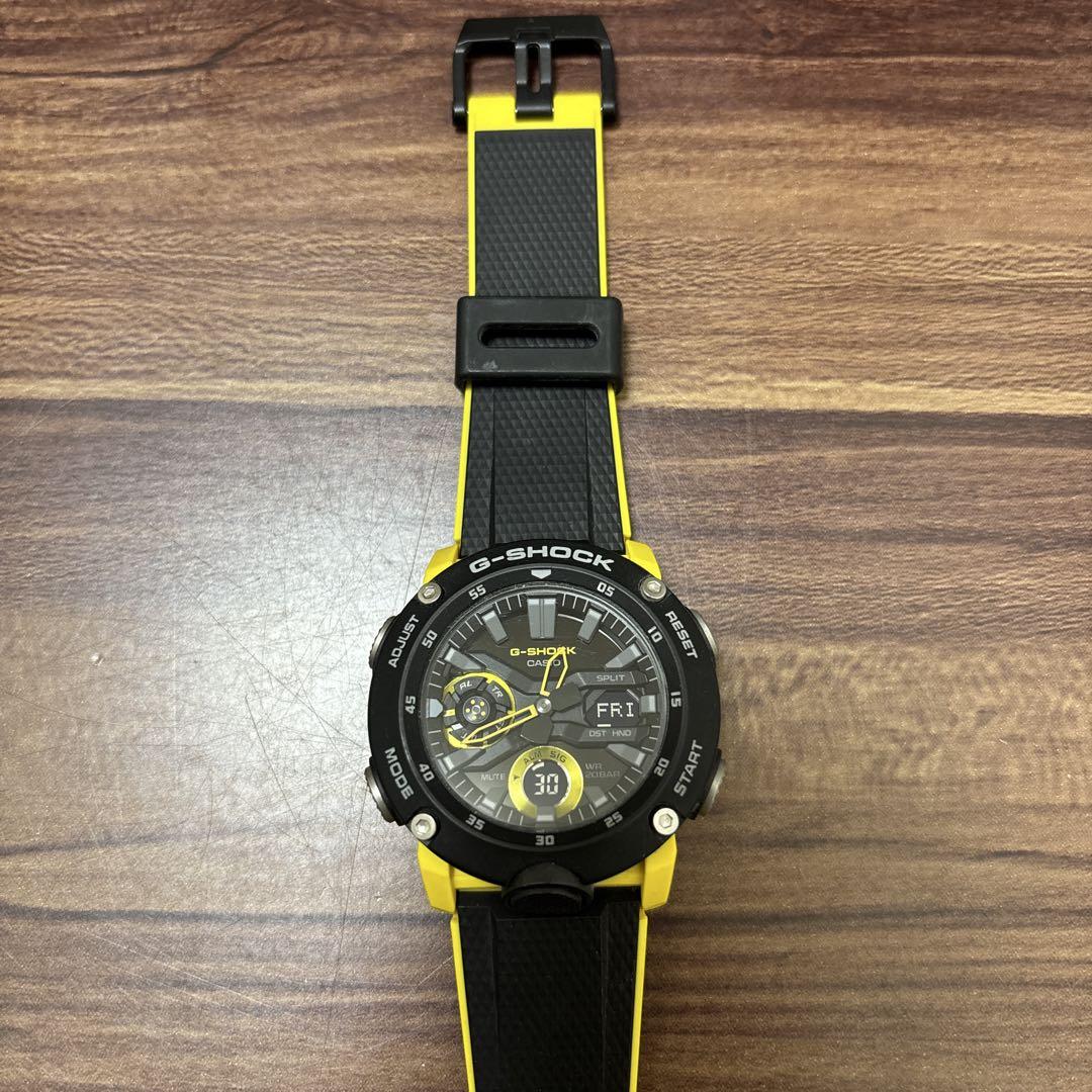 【ウサギのココア】G-SHOCK デジタル腕時計 ブラック/イエロー