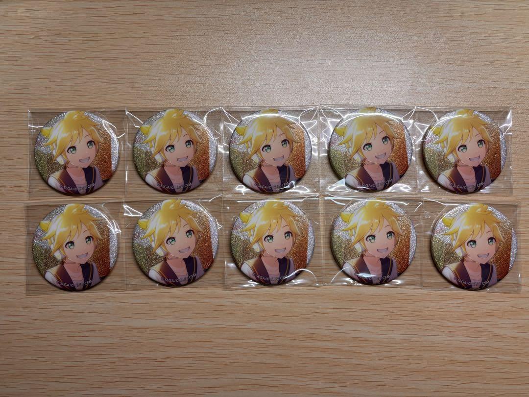 プロセカ 7A グリッター缶バッジ 鏡音レン