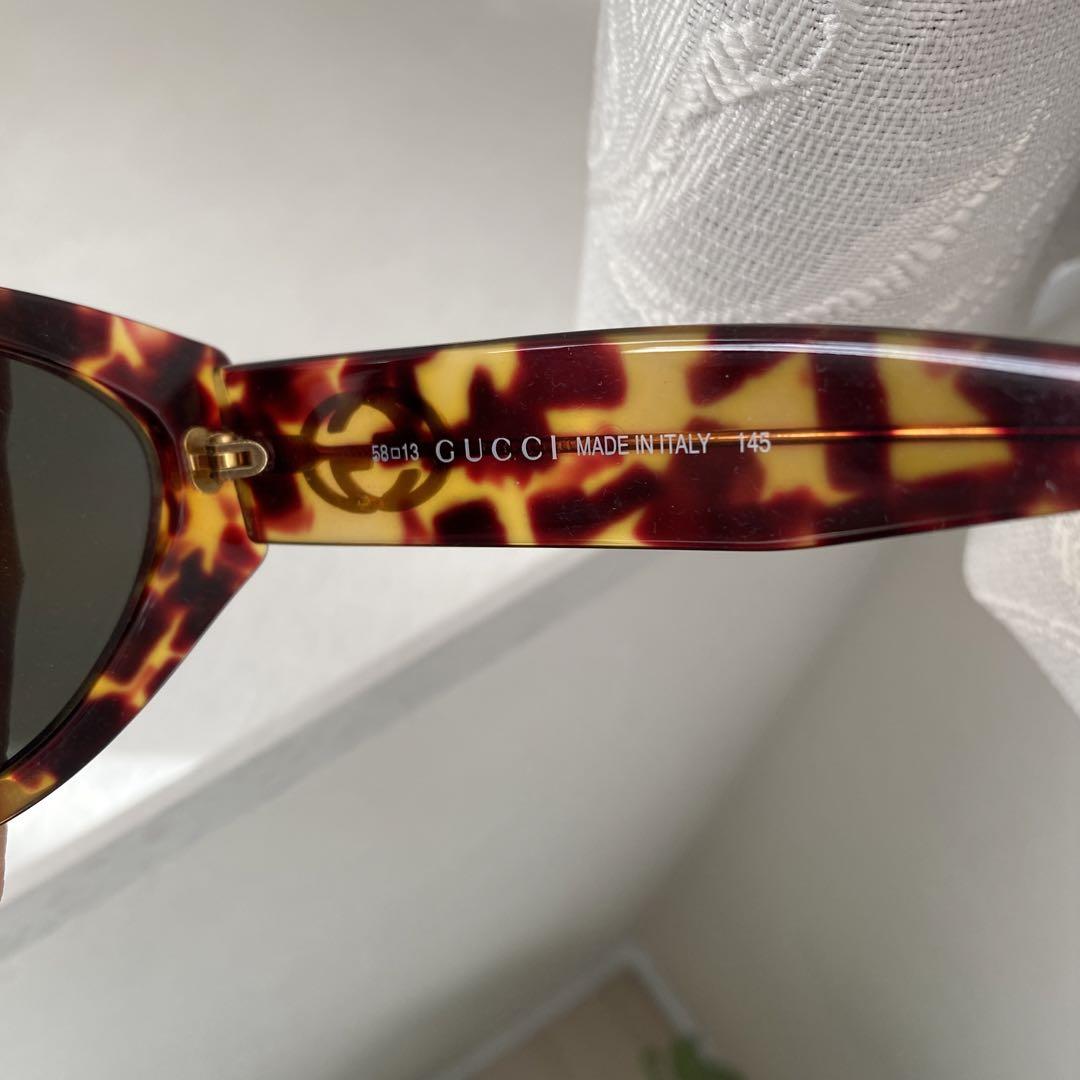Gucci グッチ サングラス レディース ブラウン 美品 オーバル