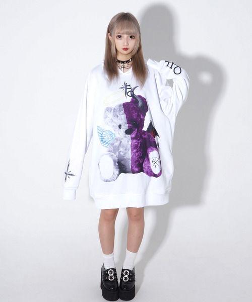 本物保証SALE TRAVAS TOKYO angel&devil bear hoodie 23aZu-m87441949608 日本製即納
