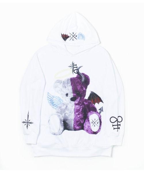 本物保証SALE TRAVAS TOKYO angel&devil bear hoodie 23aZu-m87441949608 日本製即納