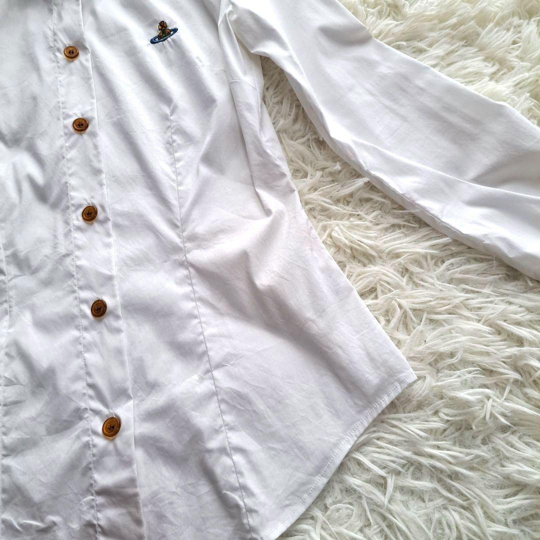 【Vivienne Westwood】　ボタンダウン　ストレッチハイネックシャツ