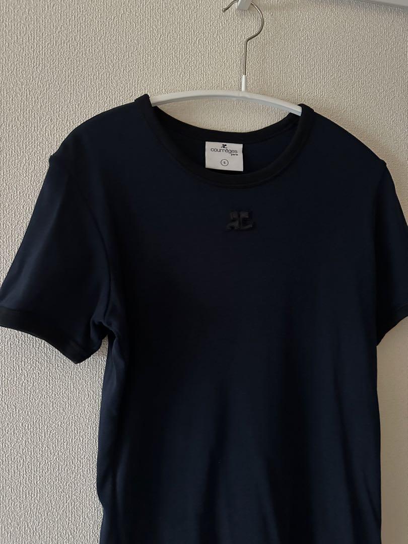 トップス courreges BUMPY CONTRAST T-SHIRT