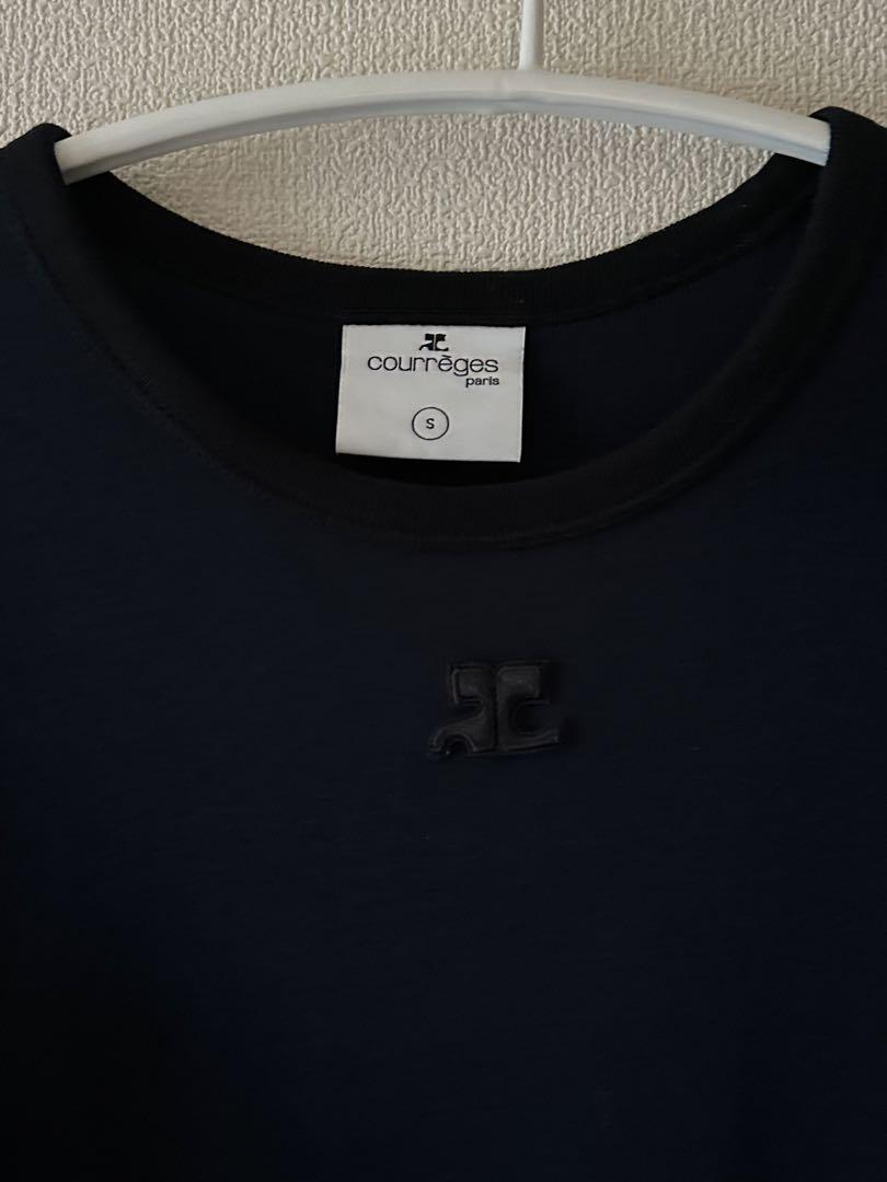 トップス courreges BUMPY CONTRAST T-SHIRT