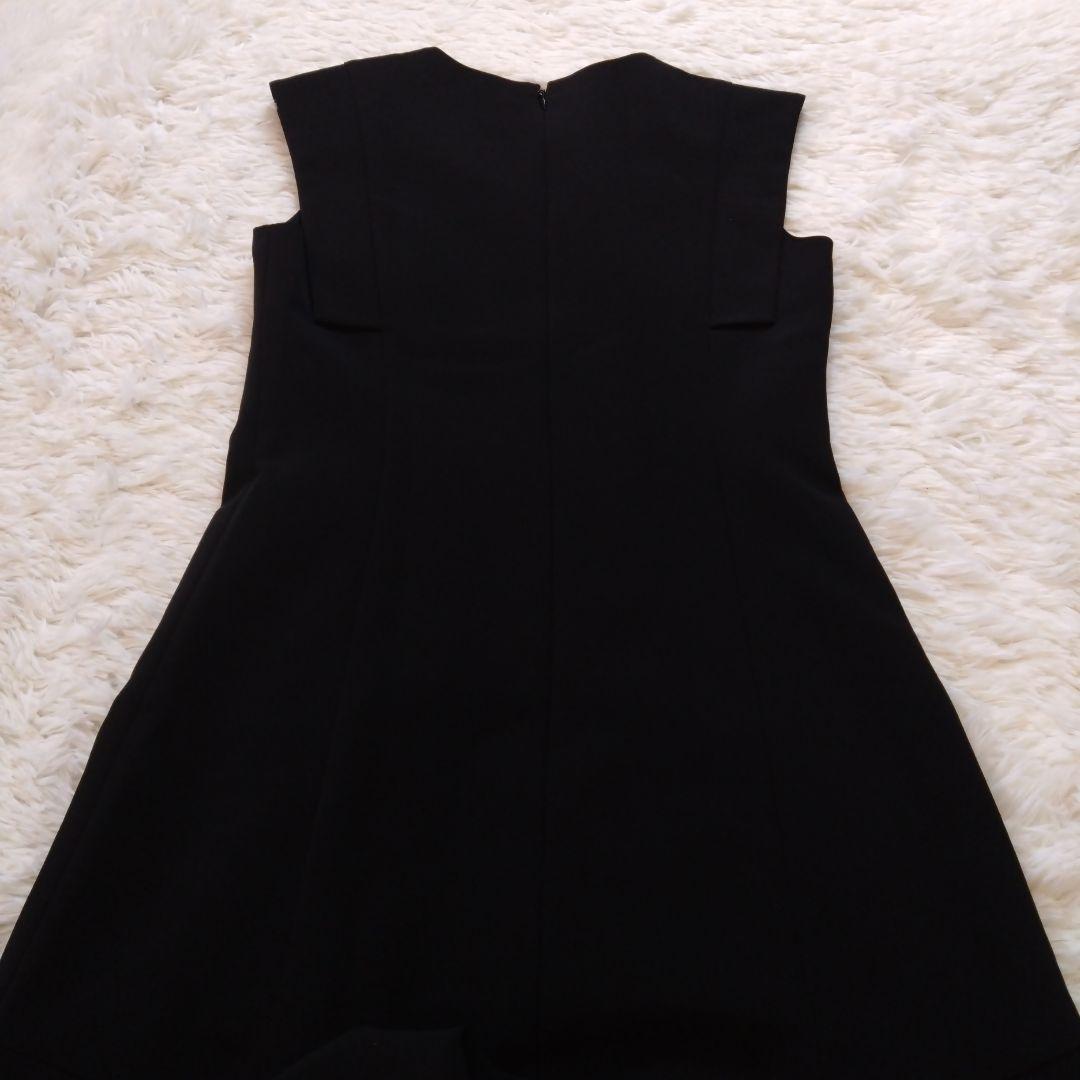 ANAYI】アナイ ライトダブルクロスワンピース 36 黒 ✦美品✦