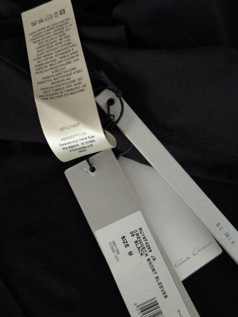 トップス RICK OWENS OVERSIZED TEE