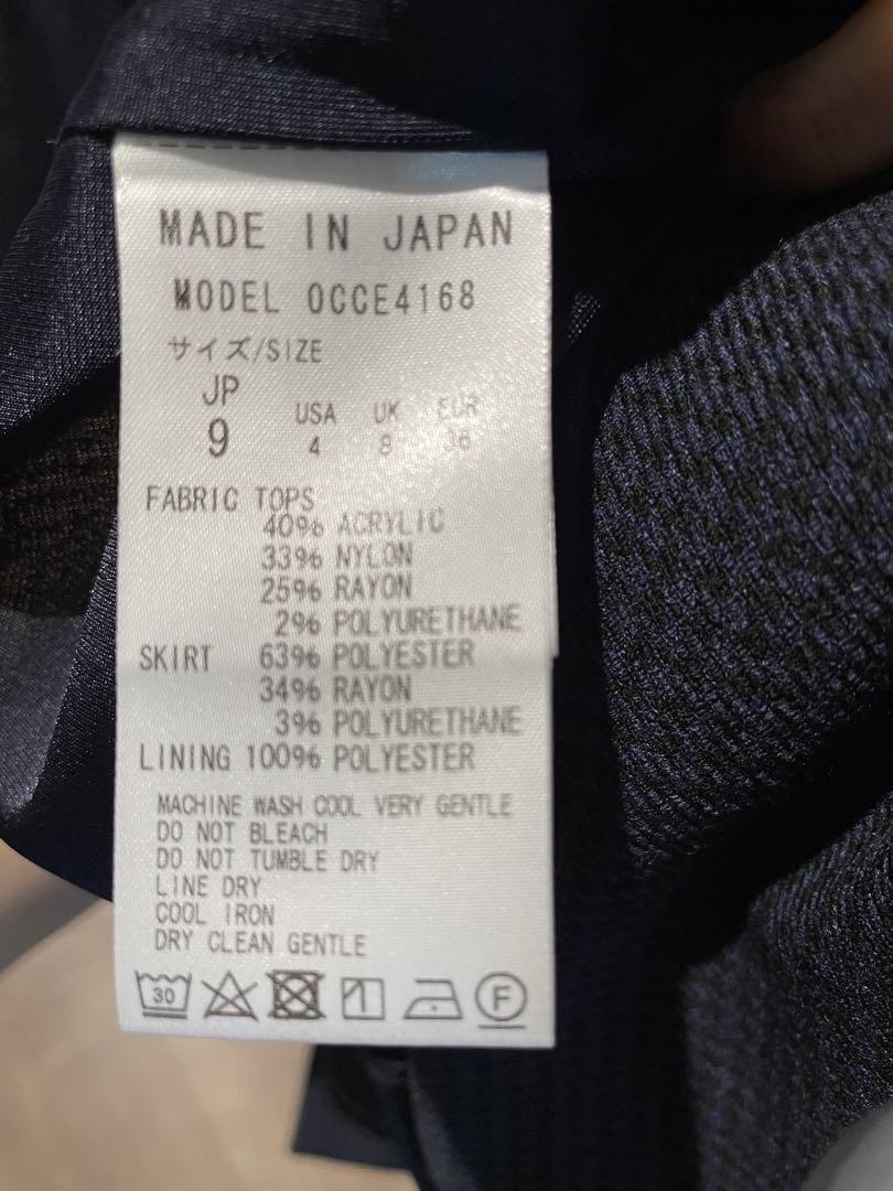 美品9号kayme ケイミーライラックブルー×チドリIライン切替ワンピース