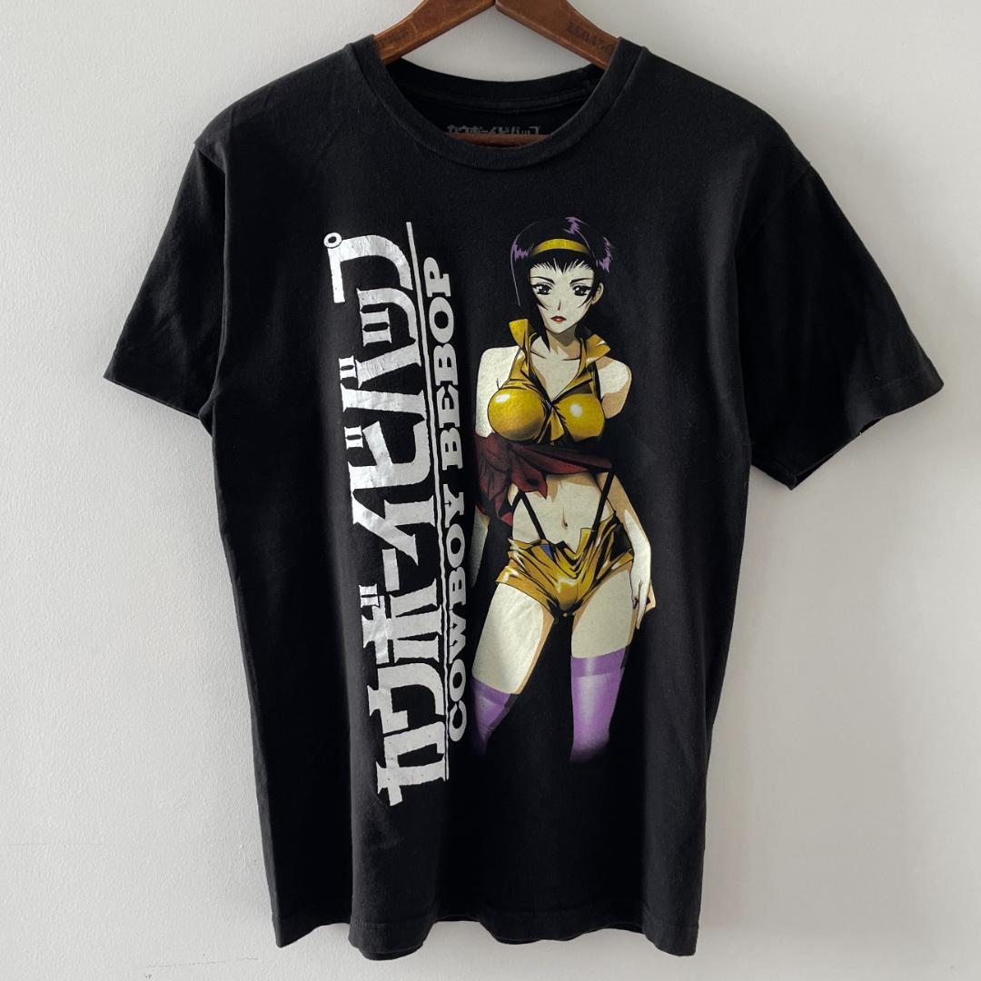 カウボーイビバップ Tシャツ 黒 フェイ アニメTシャツ XL】00s COWBOY BEBOP Tシャツ カウボーイ ビバップ フェイ