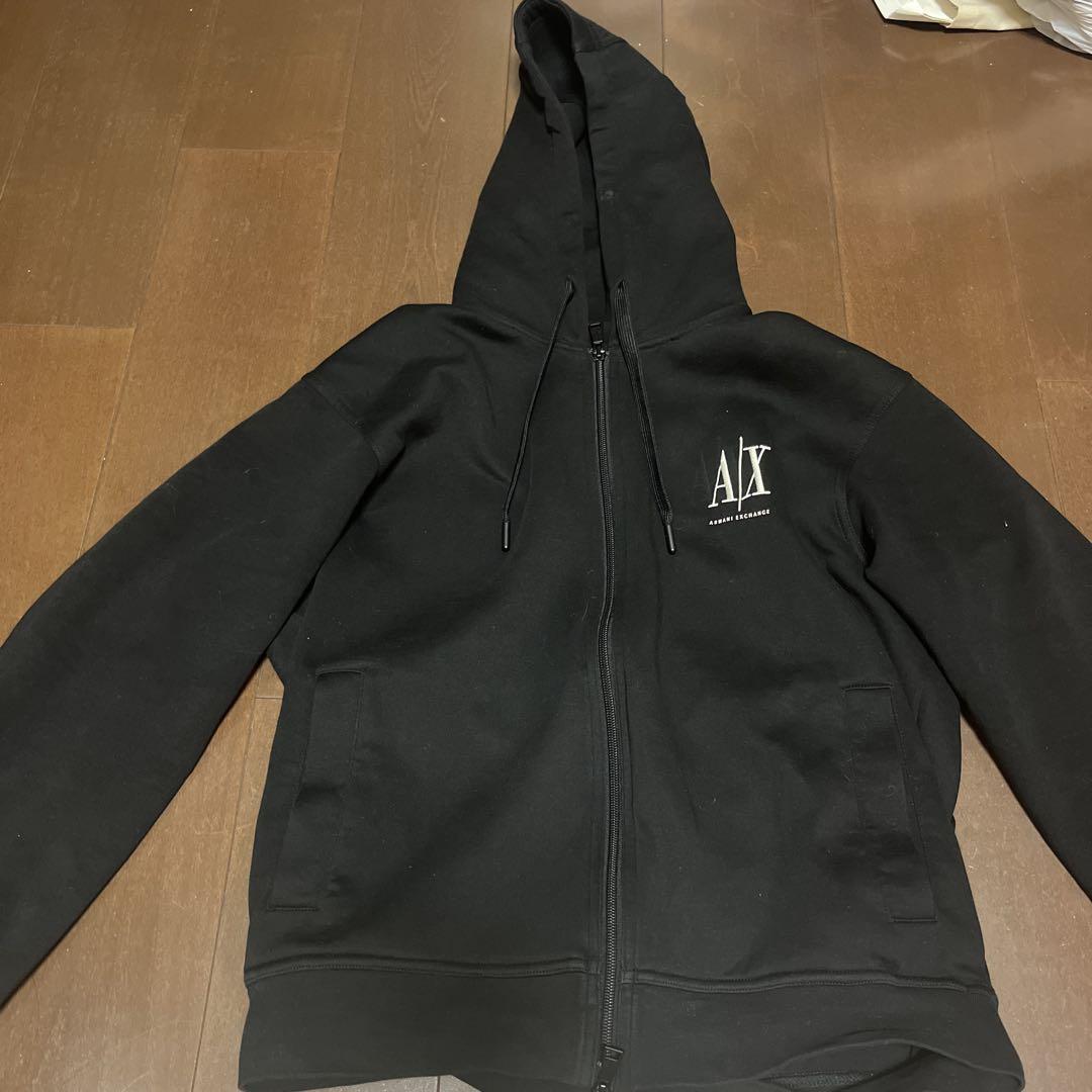 A|X ブラック フルジップ パーカー